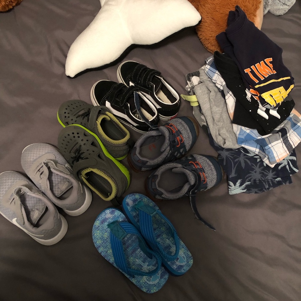 Kids shoes and clothes